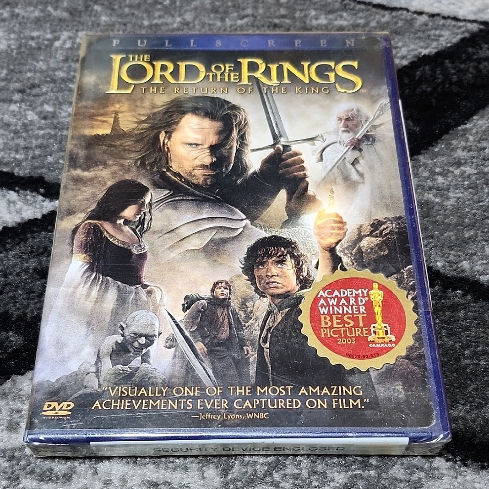 THE LORD OF THE RINGS: THE RETURN OF THE KING DVD FULL-SCREEN